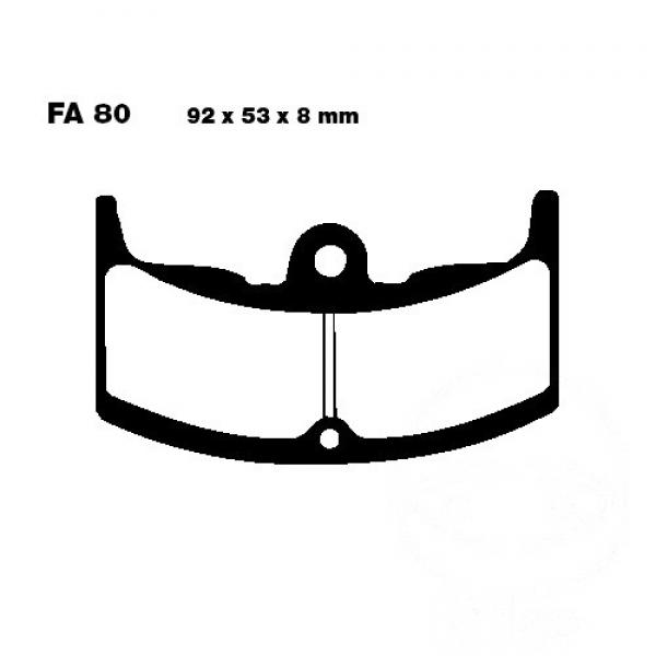 Bremsbelag EBC FA080 vorne