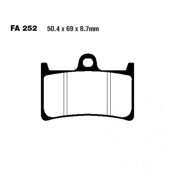 Bremsbelag EBC FA252 vorne
