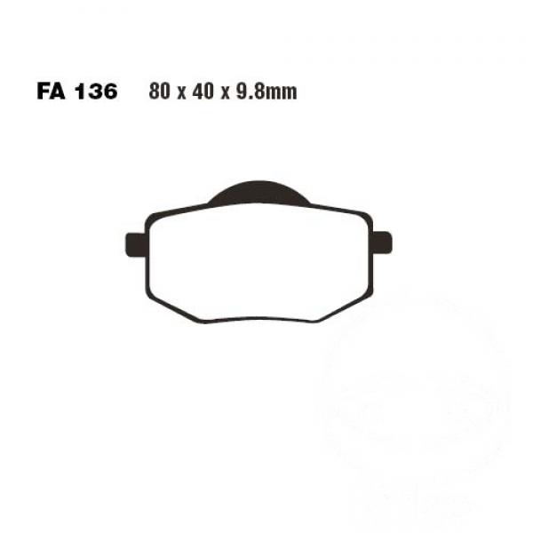 Bremsbelag EBC FA136 vorne