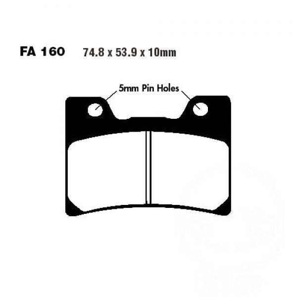 Bremsbelag EBC FA160 vorne