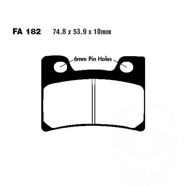 Bremsbelag EBC FA182 vorne