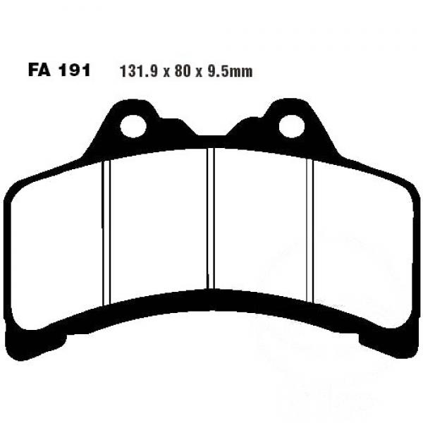 Bremsbelag EBC FA191 vorne