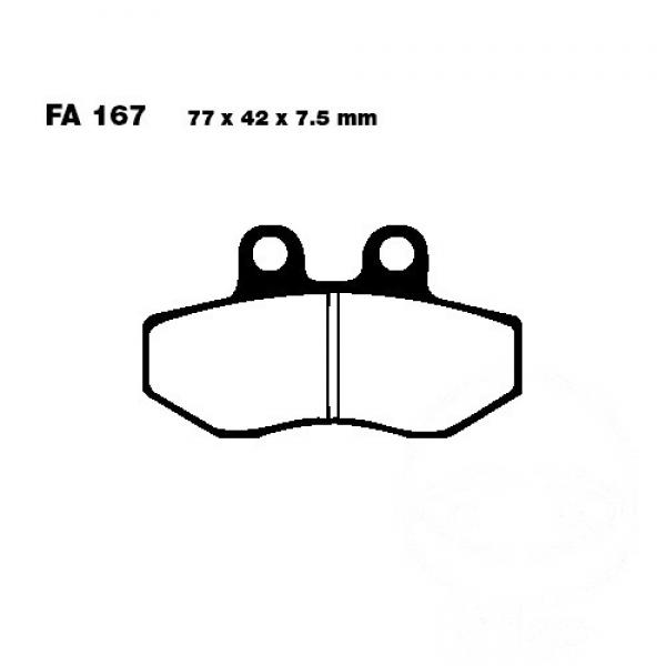 Bremsbelag EBC FA167 vorne