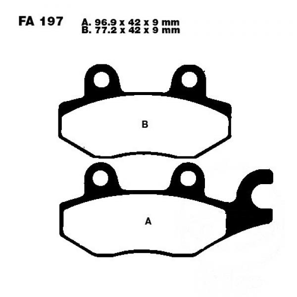 Bremsbelag EBC EPFA197HH vorne