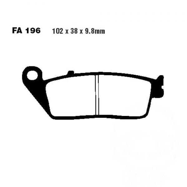 Bremsbelag EBC SFA196HH vorne