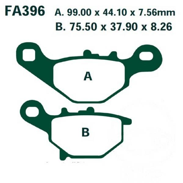 Bremsbelag EBC SFA396HH vorne