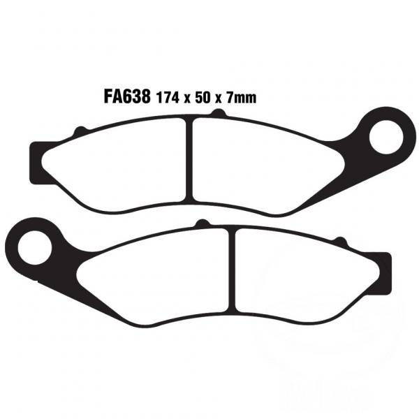 Bremsbelag EBC FA638V vorne