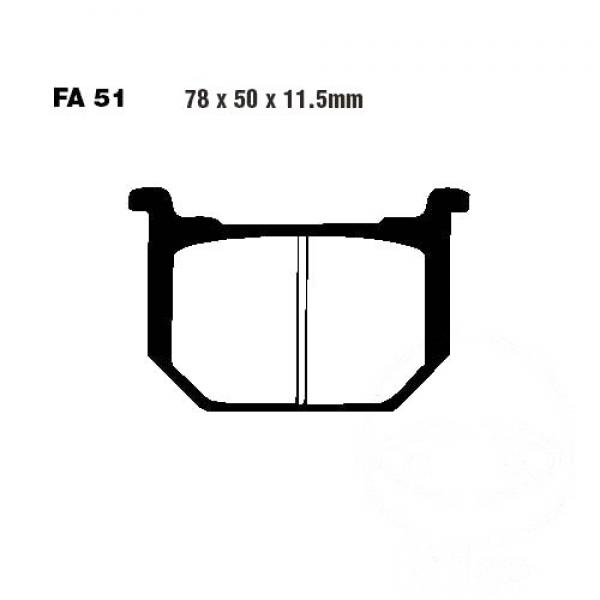 Bremsbelag EBC FA051V vorne