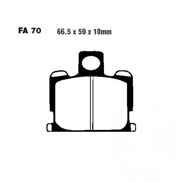 Bremsbelag EBC FA070V vorne