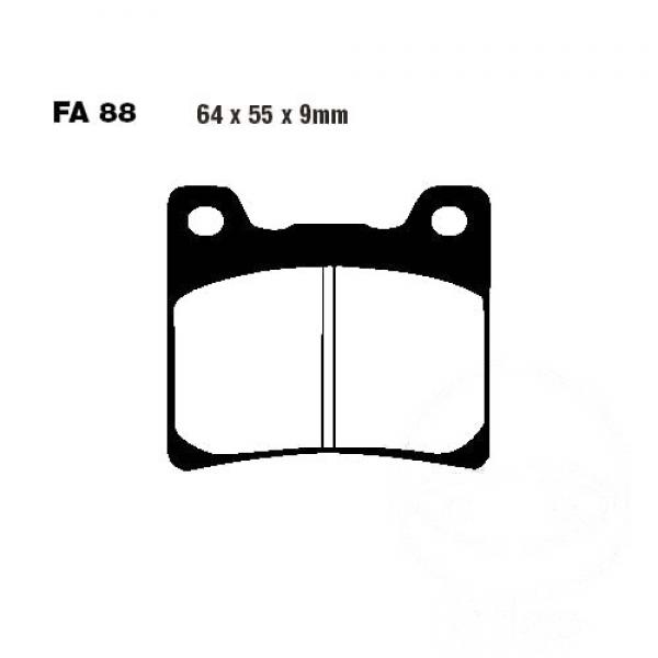 Bremsbelag EBC FA088V hinten