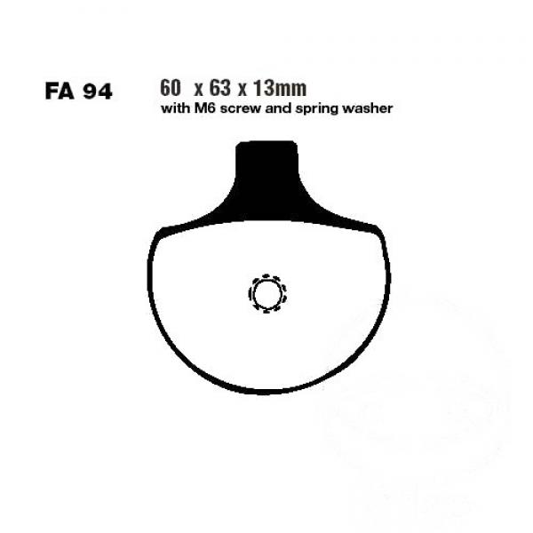 Bremsbelag EBC FA094V vorne