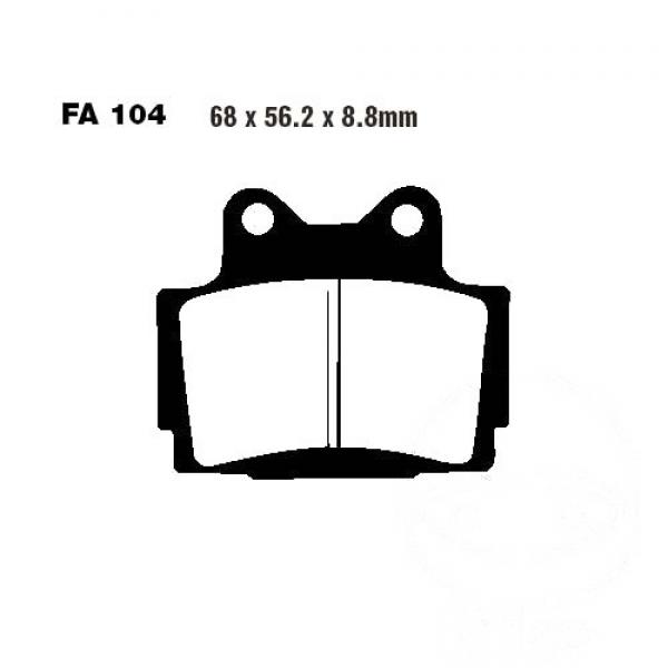 Bremsbelag EBC FA104V vorne