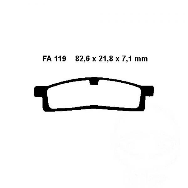 Bremsbelag EBC FA119TT vorne