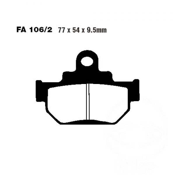 Bremsbelag EBC FA106/2TT vorne