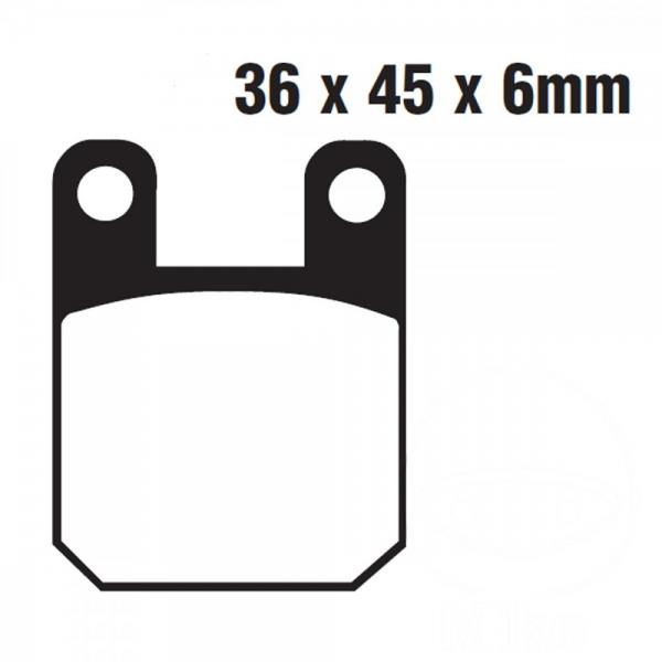 Bremsbelag EBC FA115TT für Bremszange GMA 4 Kolben model F