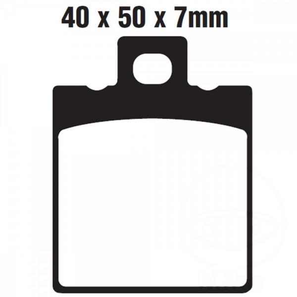 Bremsbelag EBC FA047TT für Bremszange Harrison Billet Early 4/6 Kolben, Bremssattel
