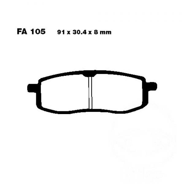 Bremsbelag EBC FA105TT vorne