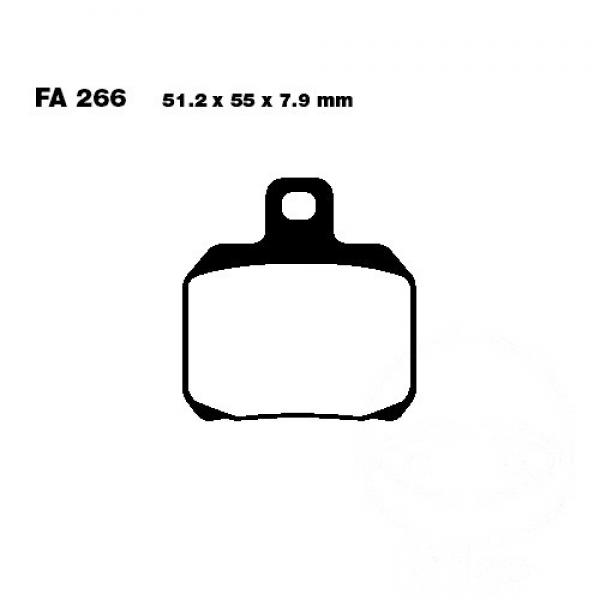Bremsbelag EBC SFAC266 vorne
