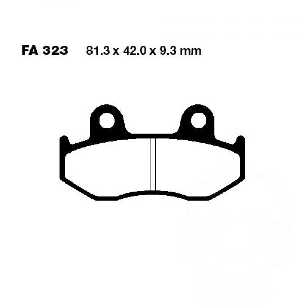 Bremsbelag EBC SFAC323 vorne