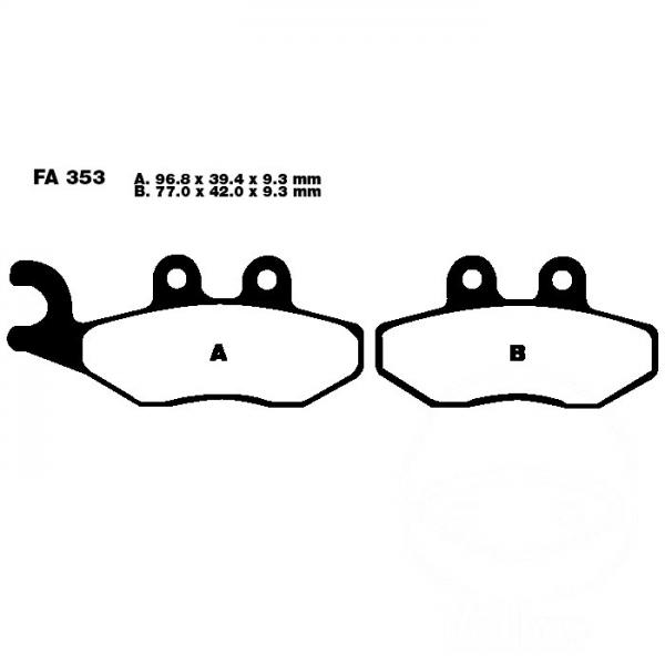 Bremsbelag EBC SFAC353 vorne links