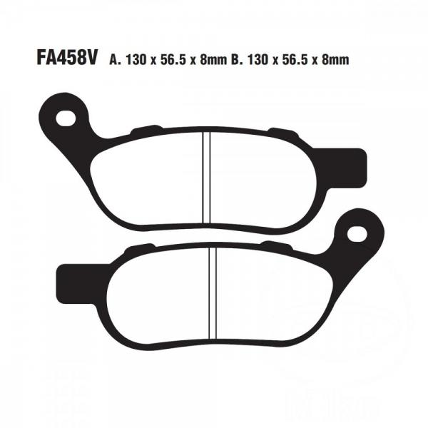 Bremsbelag EBC FA458V hinten