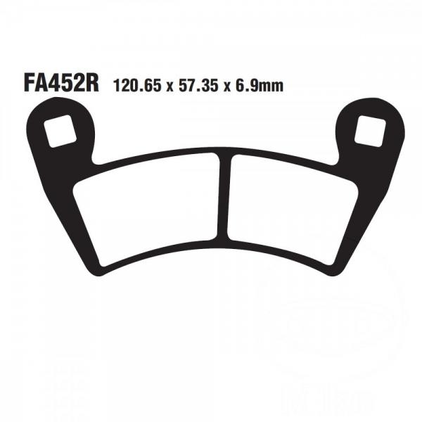 Bremsbelag EBC FA452R hinten