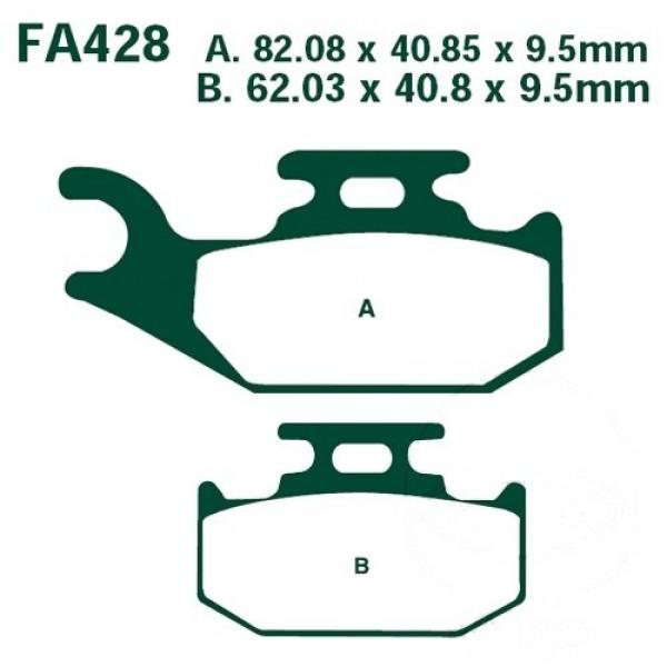 Bremsbelag EBC FA428R hinten