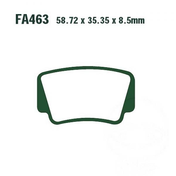 Bremsbelag EBC FA463R hinten