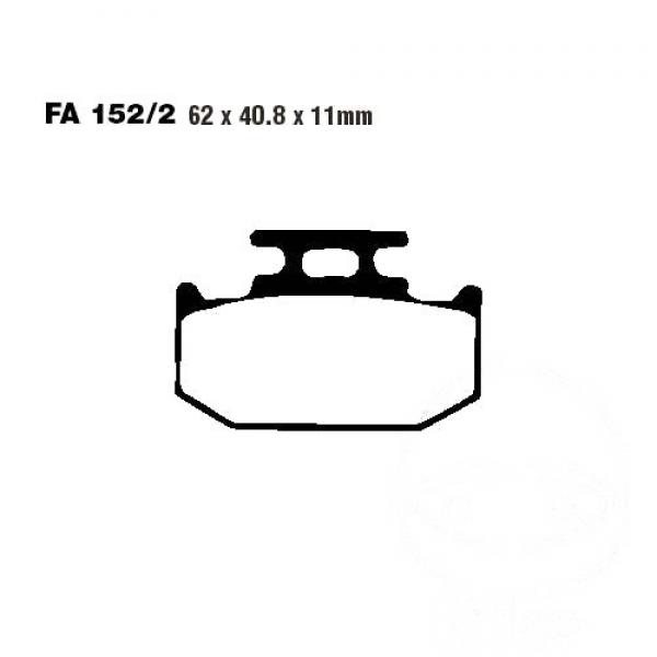 Bremsbelag EBC FA152/2R hinten