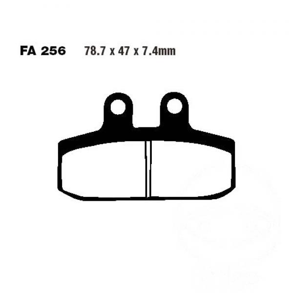 Bremsbelag EBC FA256HH hinten