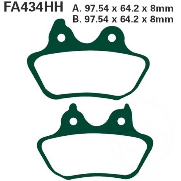 Bremsbelag EBC FA434HH hinten