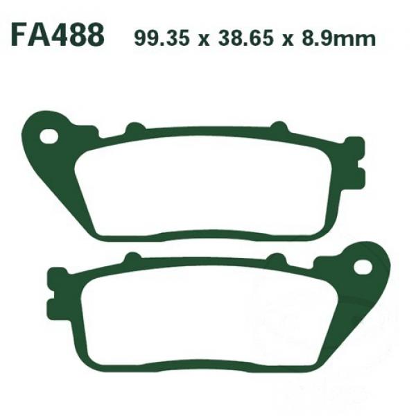 Bremsbelag EBC FA488HH hinten