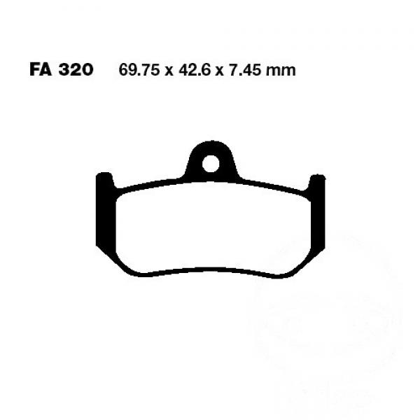 Bremsbelag EBC FA320HH hinten