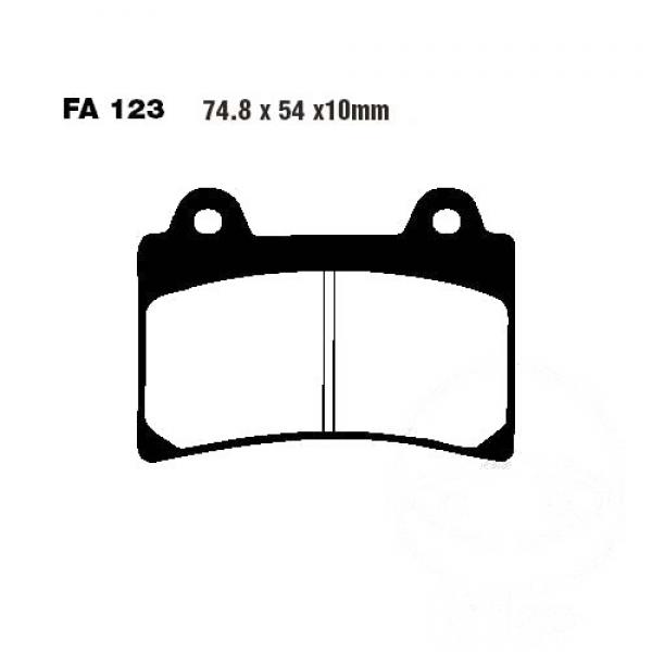 Bremsbelag EBC FA123HH hinten