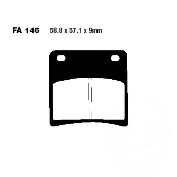 Bremsbelag EBC FA146HH hinten