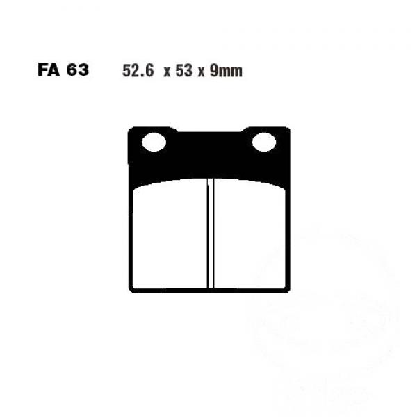 Bremsbelag EBC FA063HH hinten