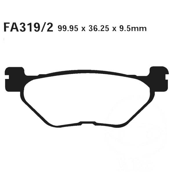 Bremsbelag EBC FA319/2 hinten