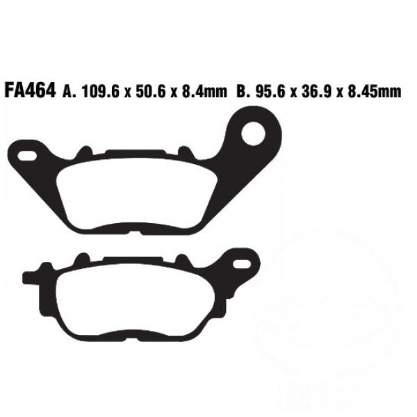 Bremsbelag EBC FA464 hinten