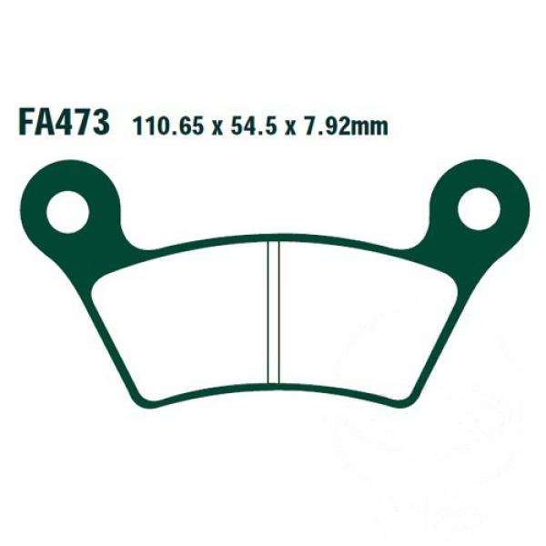 Bremsbelag EBC FA473 hinten