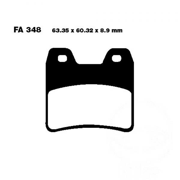 Bremsbelag EBC FA348 hinten