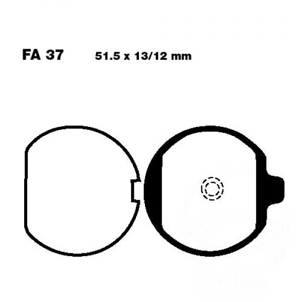 Bremsbelag EBC FA037 hinten