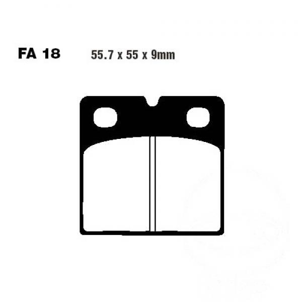 Bremsbelag EBC FA018 hinten