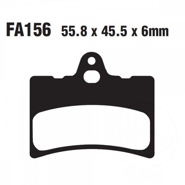 Bremsbelag EBC FA156 hinten