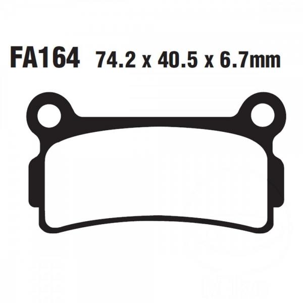 Bremsbelag EBC FA164 hinten