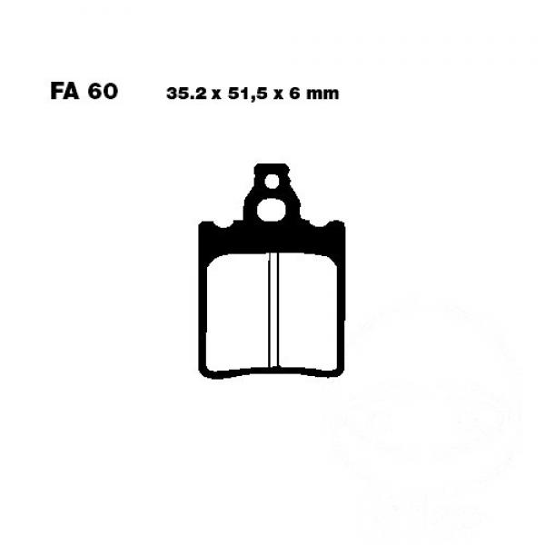 Bremsbelag EBC FA060 hinten