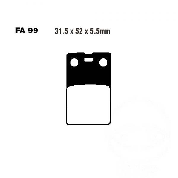 Bremsbelag EBC FA099 hinten