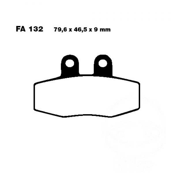 Bremsbelag EBC FA132 hinten