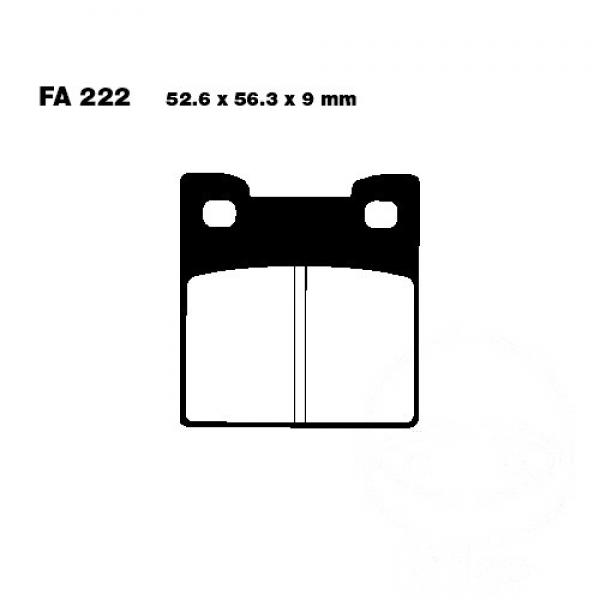 Bremsbelag EBC FA222 hinten