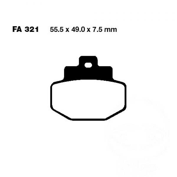 Bremsbelag EBC SFA321 hinten