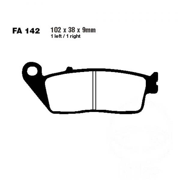 Bremsbelag EBC SFA142 hinten